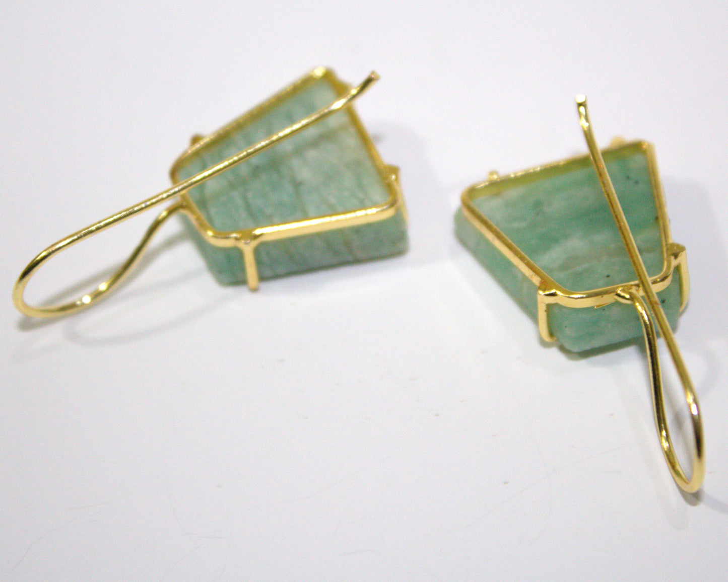 Ethereal Green Stone Earrings