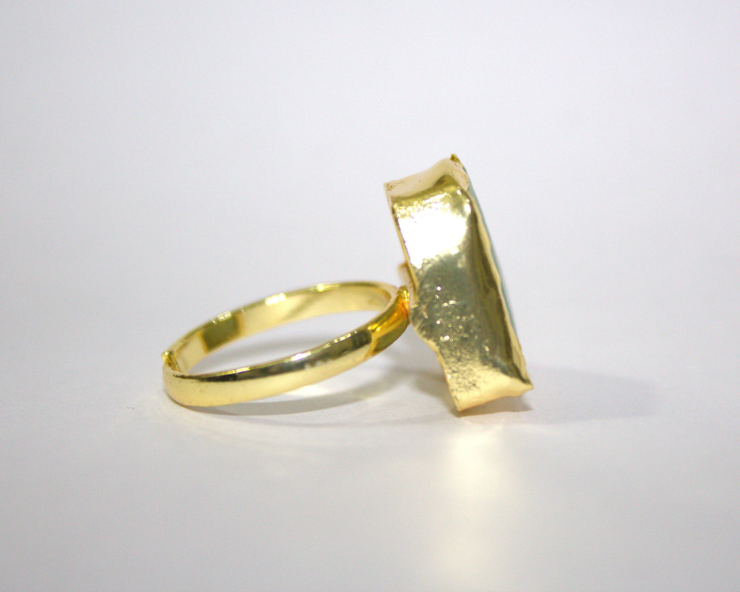 Emerald Edge Raw Stone Ring