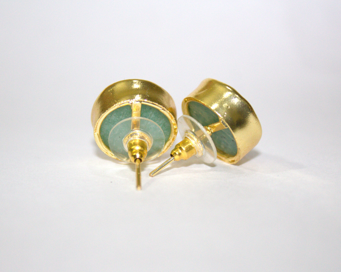 Ocean Mist Natural Stone Studs
