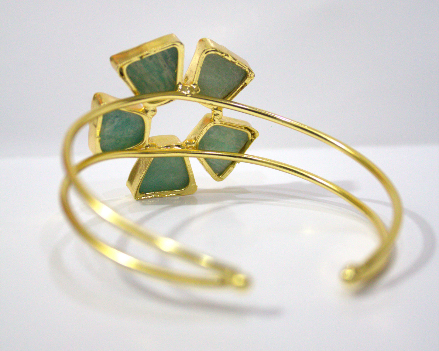 Flora Raw Stone Cuff