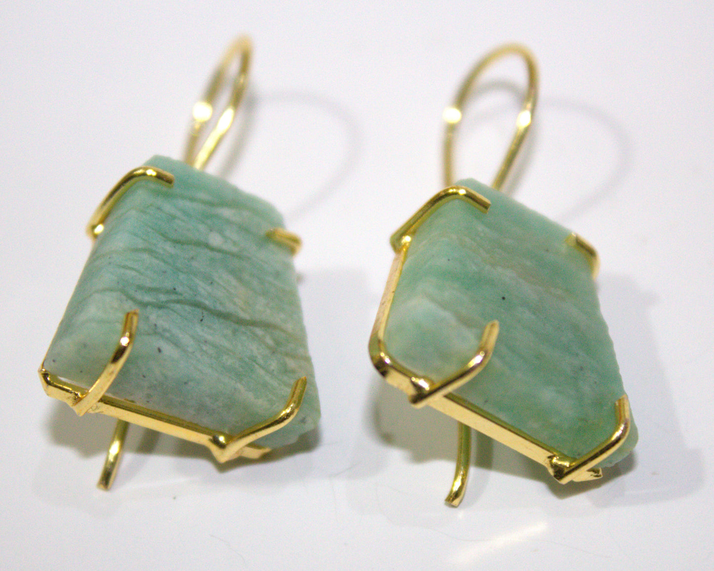 Ethereal Green Stone Earrings