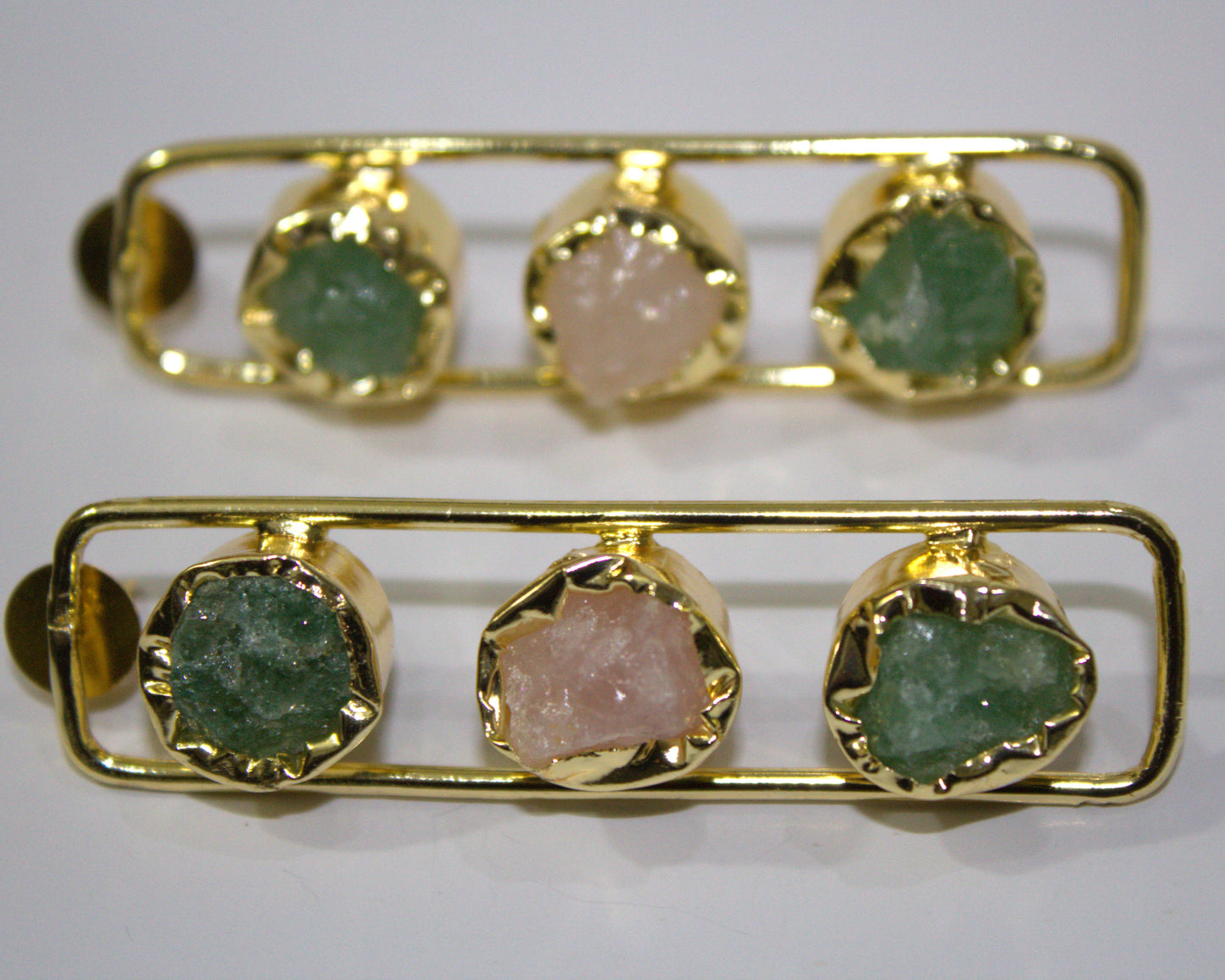 Raw Stone Drop Earrings