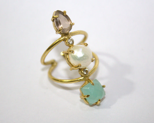 Aurielle Triple Stone Ring