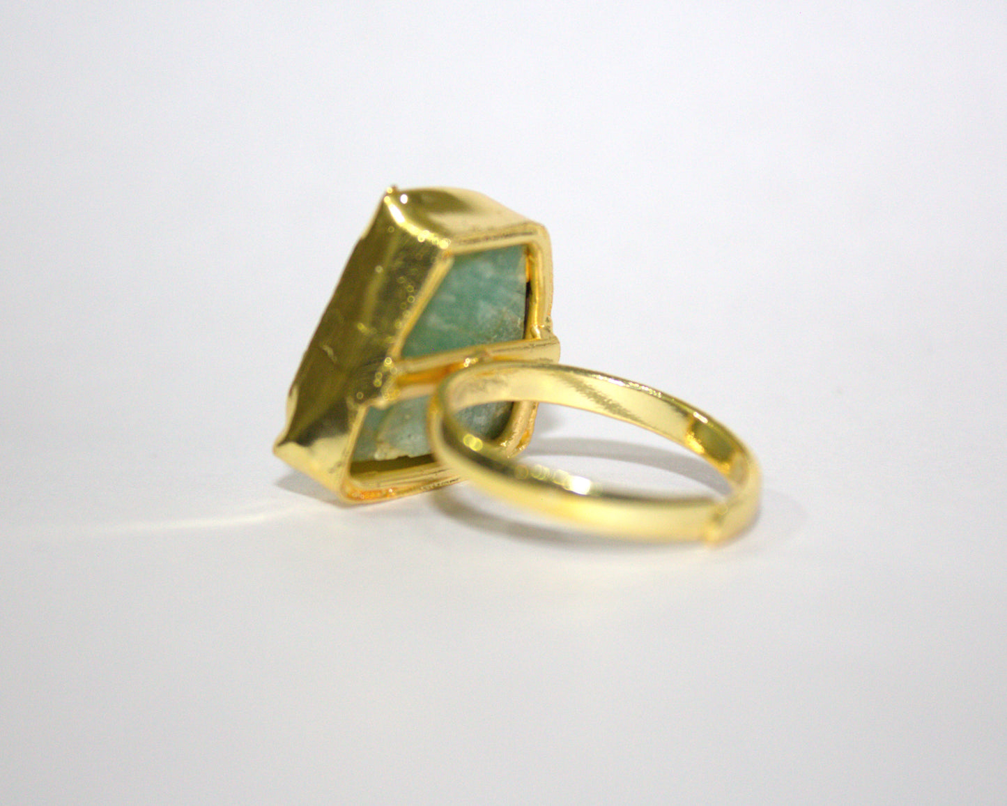 Emerald Edge Raw Stone Ring
