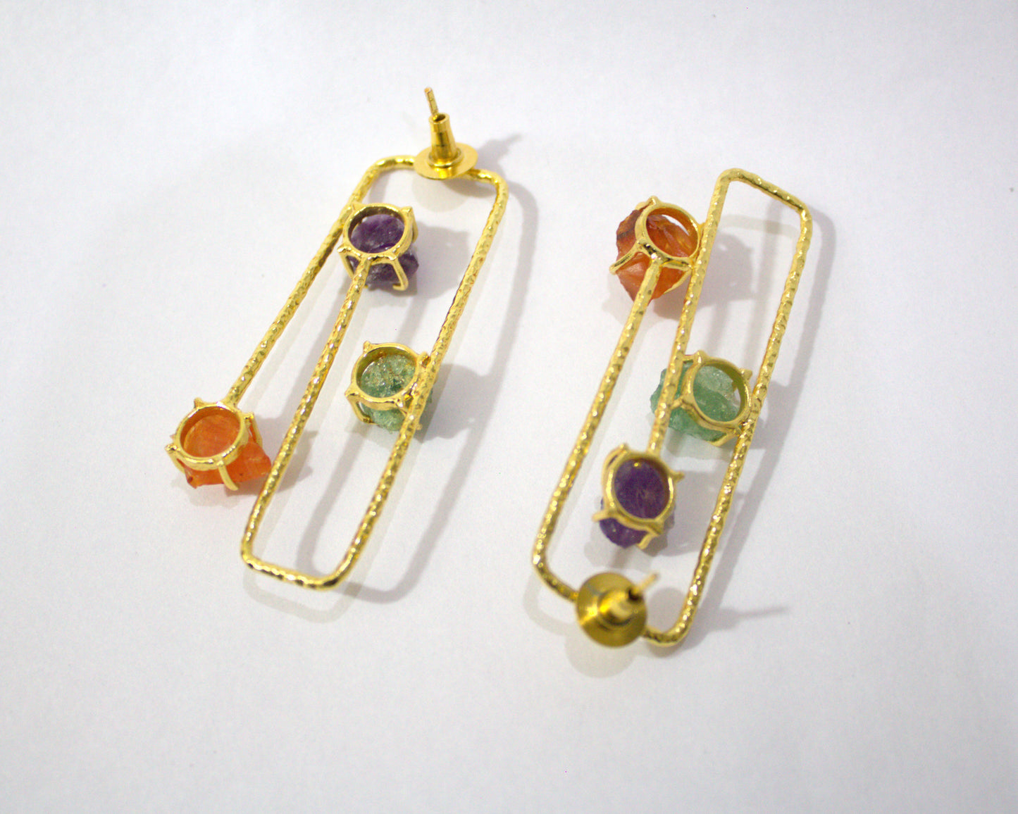 Cascade Multi-Stone Drop Earrings