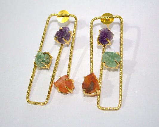Cascade Multi-Stone Drop Earrings