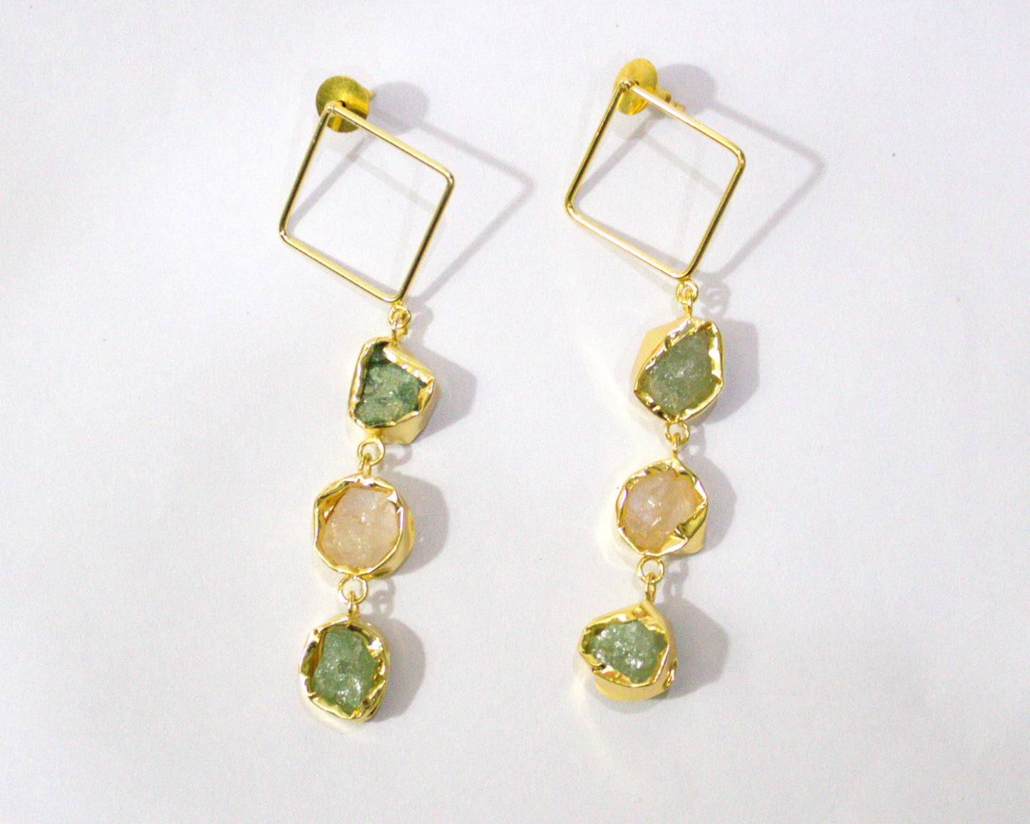 Forest Glow Multi-Stone Earrings