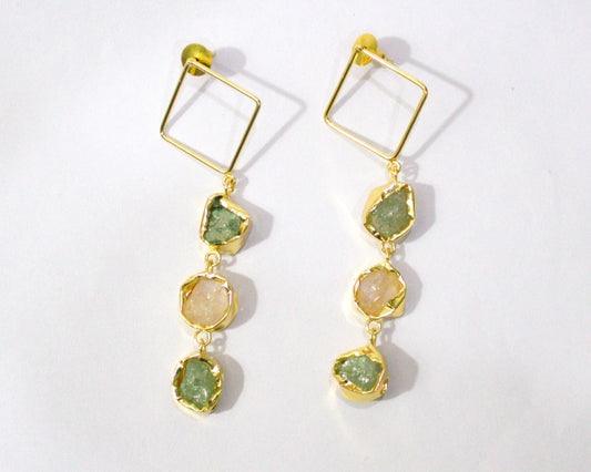 Forest Glow Multi-Stone Earrings