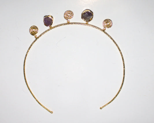 Celestial Spiral Stone Hair Band