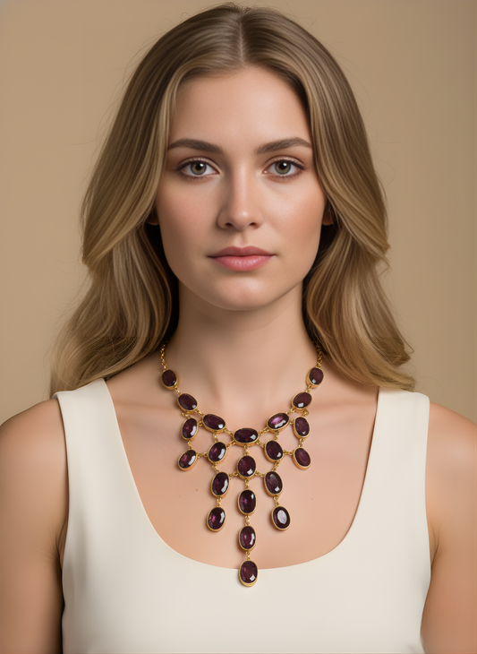 Velvet Garnet Necklace